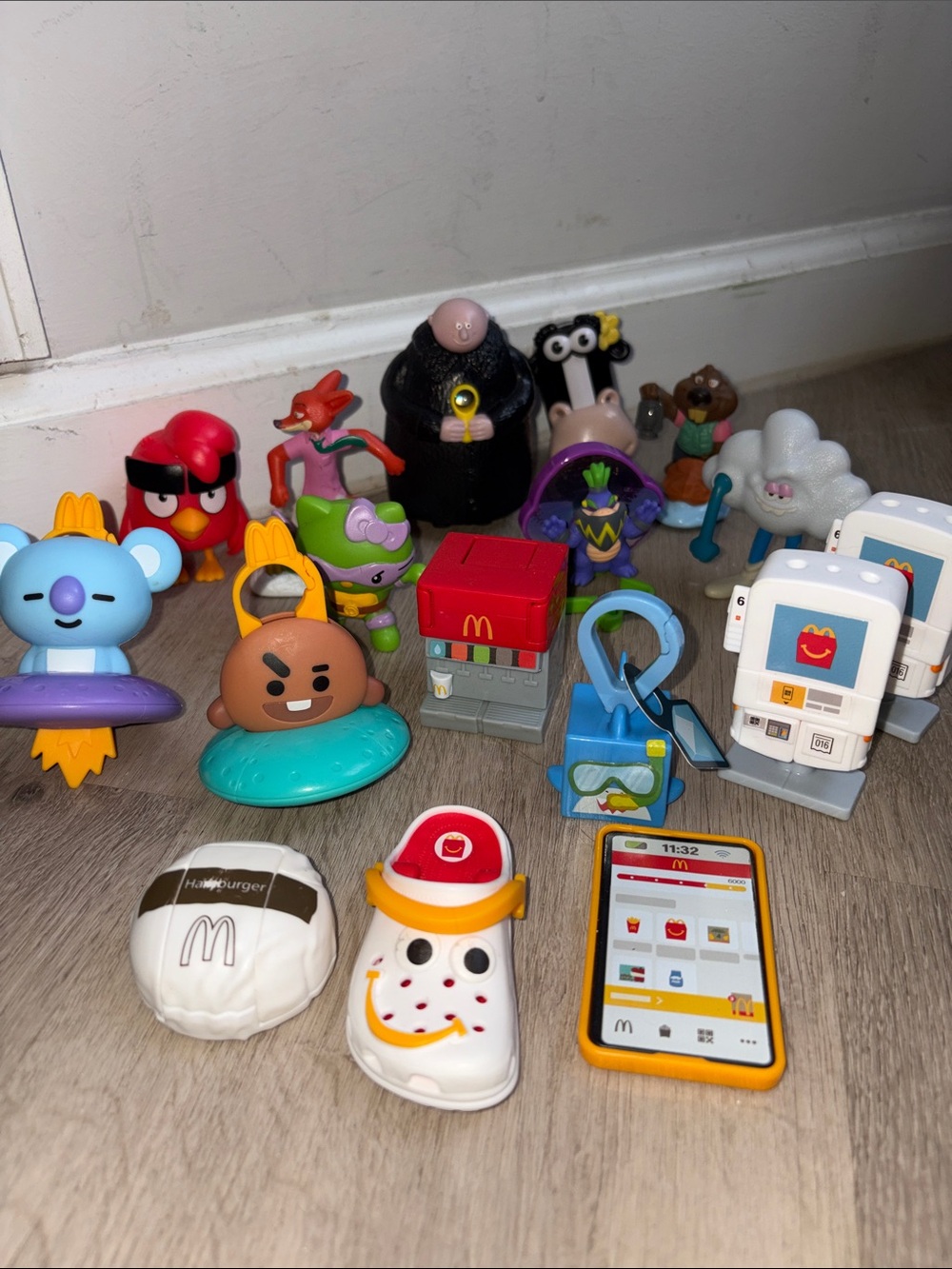McDonald's Colorful Kids Toy Figures (17) - Red, Blue, Yellow, White, Black